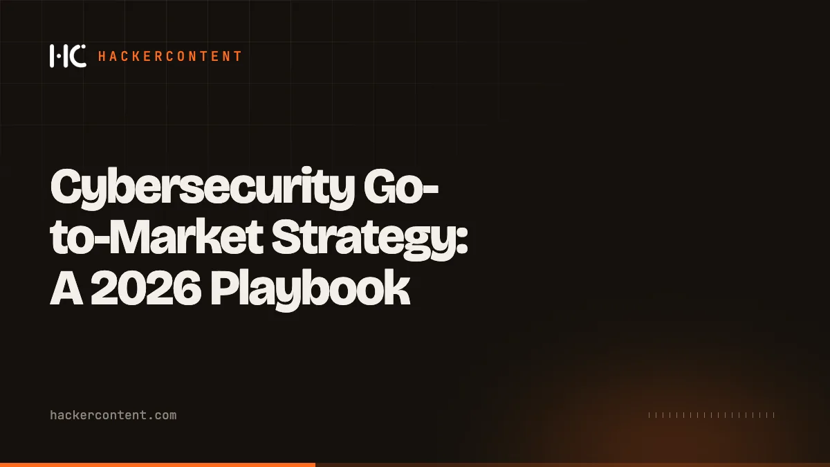 Cybersecurity Go-to-Market Strategy: A 2026 Playbook